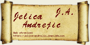 Jelica Andrejić vizit kartica